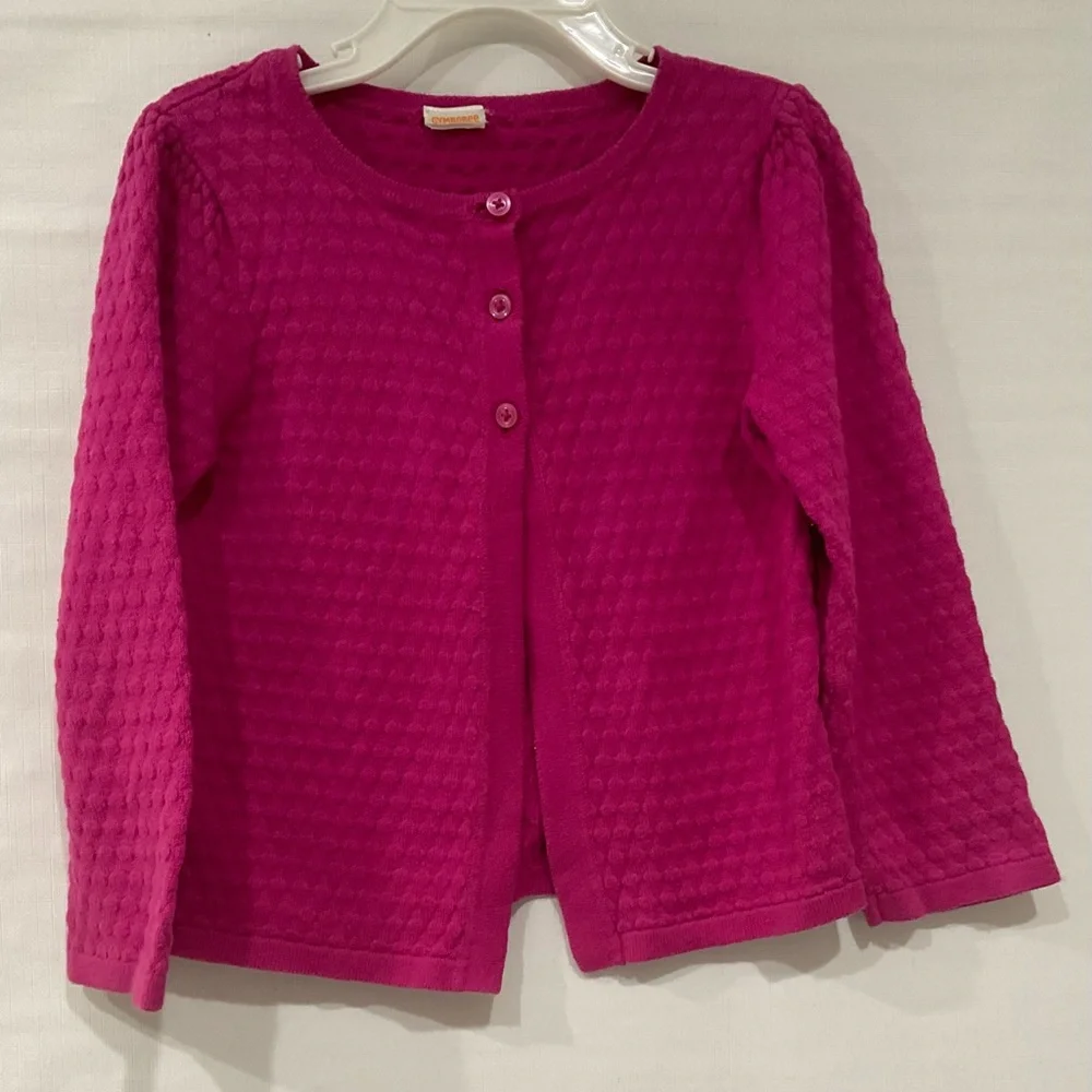 🌼🌼Gymboree Girl’s Jersey Three Top Buttons Open Front Cardigan, 5-6 years
